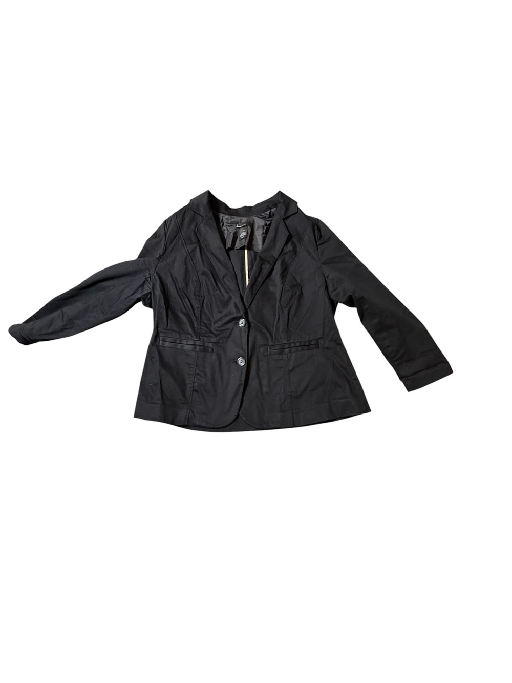 Lane Bryant Black 2-Button Blazer Jacket Plus Size 14 Career Workwear